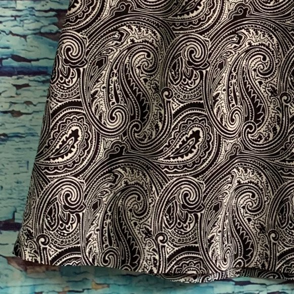 Jones New York Sport Paisley Cotton Skirt - Picture 2 of 5